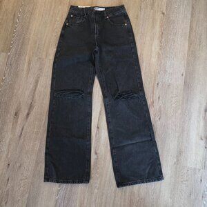 Garage denim jambe wide leg